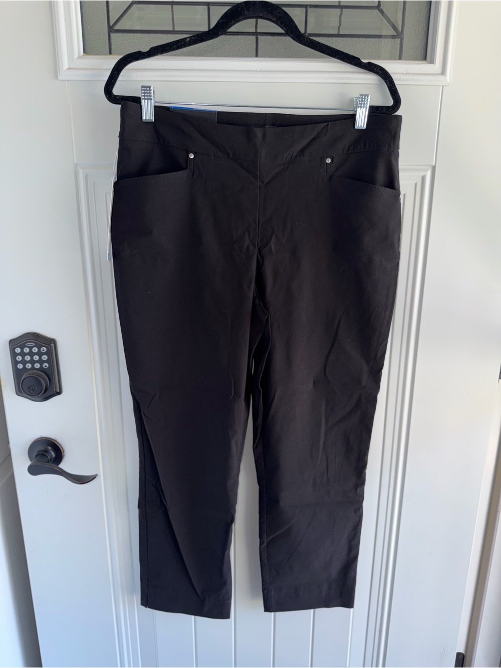 Hilary Radley Black Slim Ankle Pants